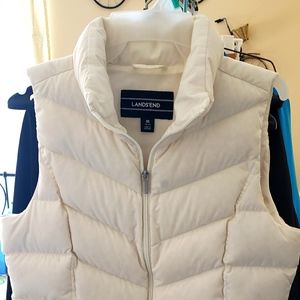 White very gently used puffer vest.